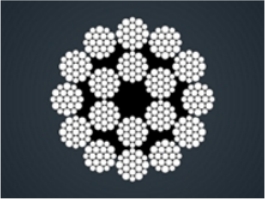 多层股不旋转钢丝绳18x19W+FC/IWR