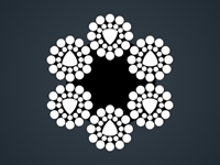 三角股钢丝绳6Vx25B+FC/IWR