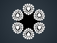 三角股钢丝绳6Vx28B+FC/IWR