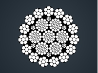 压实股钢丝绳15xK7-IWRC