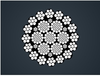 压实股钢丝绳16xK7-IWRC