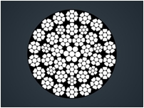 压实股钢丝绳40WxK7