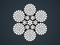 ​满充式钢丝绳CFRC6x49SWS+IWR