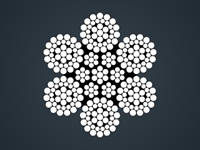 ​满充式钢丝绳CFRC6x37S+IWR