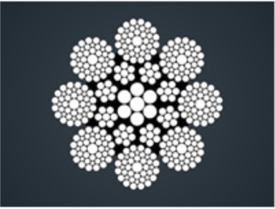 ​填充式钢丝绳CFRC 8x41WS+IWR