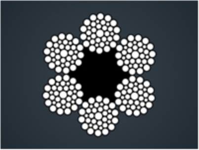 粗直径钢丝绳6x36WS+FC/IWR