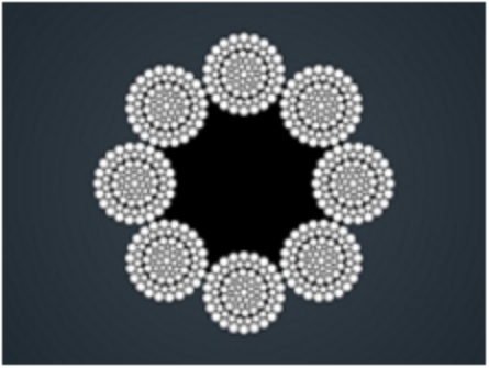 ​粗直径钢丝绳8x80WSNS+FC/IWR