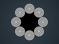 粗直径钢丝绳8x61+FC/IWR