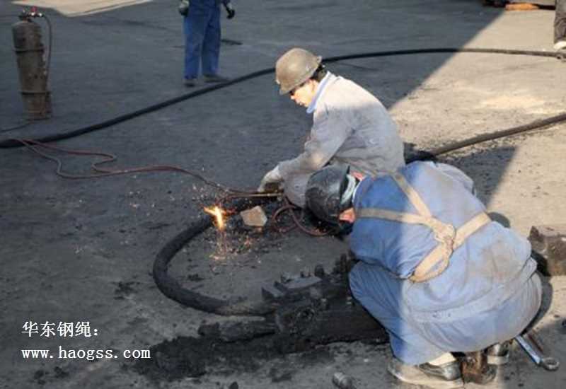 钢丝绳安装时如何切割分绳呢？